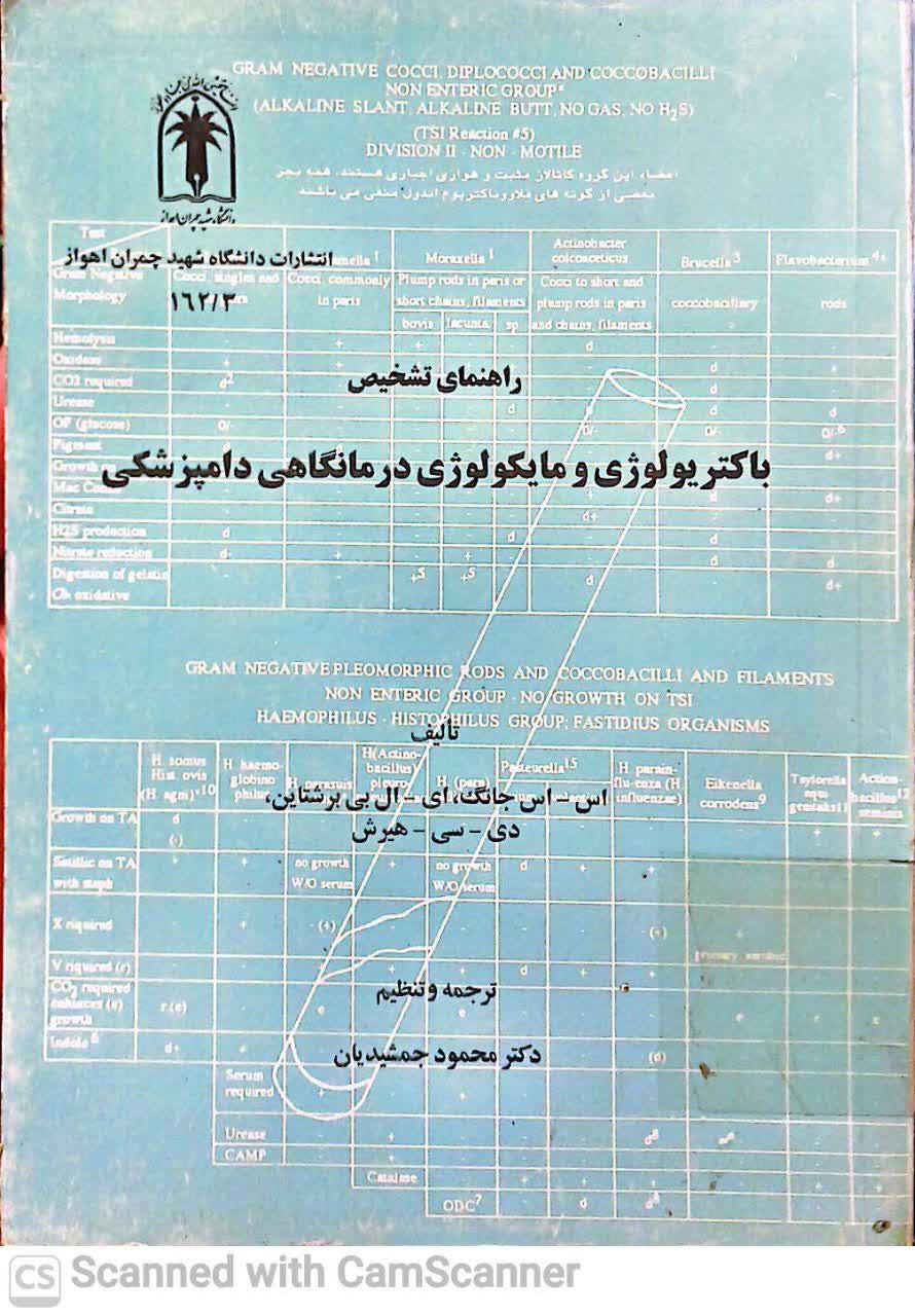 راهنکای تشخیص باکتریولوژی درمانگاهی دامپزشکی