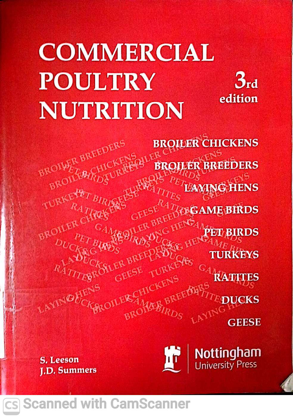 COMMERCIAL POULTRY NUTRITION