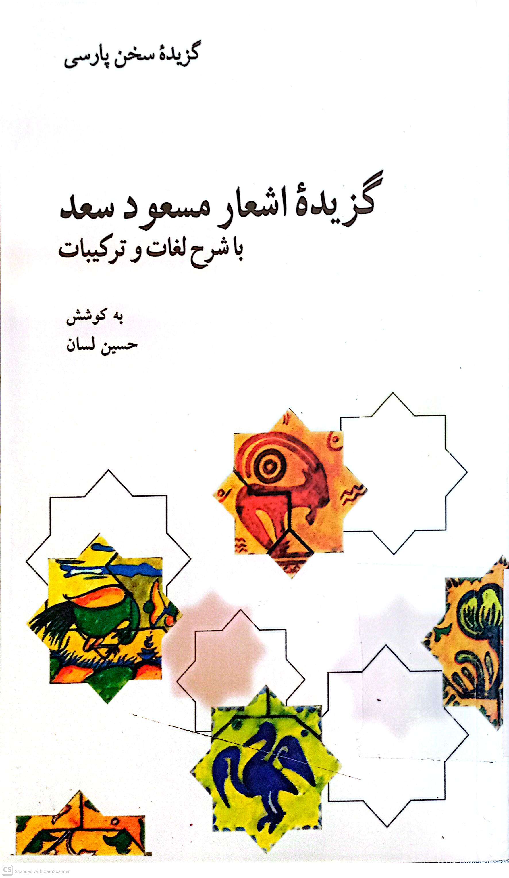 گزیده اشعار مسود سعد (با شرح لغایت و ترکیبات)
